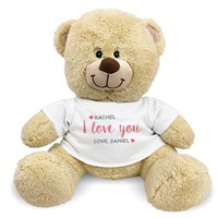 Personalized I Love You Hearts Teddy Bear 8312448X