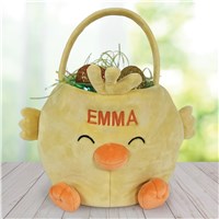 Embroidered Chick Easter Basket E14223439