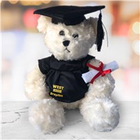 Personalized Any Message Graduation Cream Plush Bear - 8.5