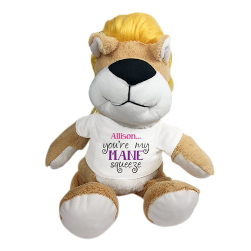 Personalized Stuffed Lion | Romantic Plush Lion Stuffed Animal 