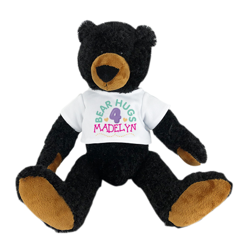 Personalized Teddy Bear | Stuffed Black Bear