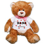 Personalized Hugs and Kisses Teddy Bear - 15" AU9612-3258