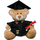 Personalized Brown Graduation Teddy Bear - 8" CC52944B-1703