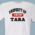 Personalized Property Of T-Shirt