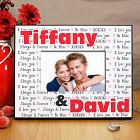 Personalized I Love You Printed Picture Frame