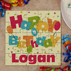 Personalized Birthday Square Puzzle