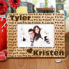 Engraved I Love You Wooden Picture Frame