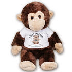 Personalized New Baby Plush Monkey - 16" AU50173-4709