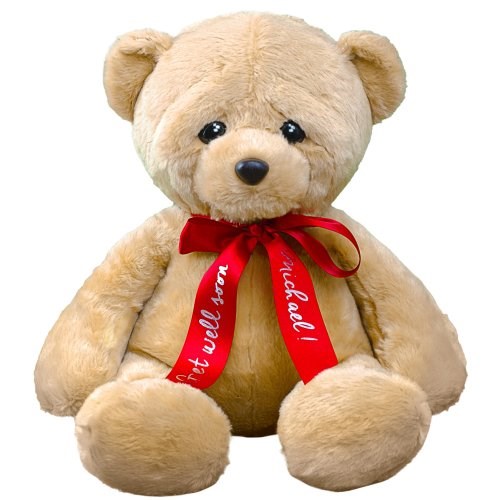 Get Well Ribbon Teddy Bear AU1634-8002