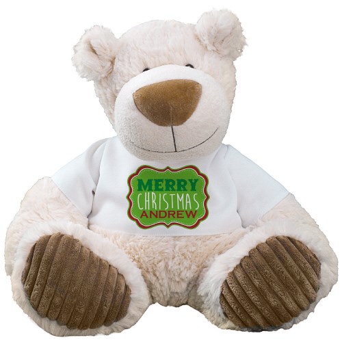 Merry Christmas Latte Teddy Bear AU1645LA-8090