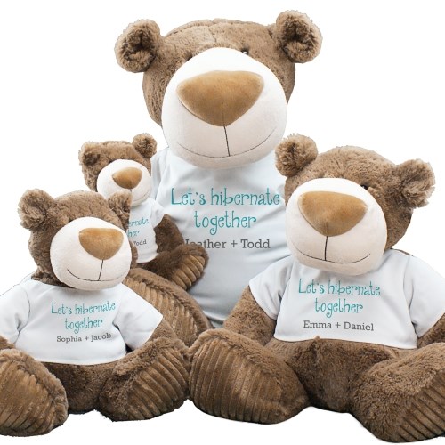 Let's Hibernate Together Mocha Teddy Bear AU8235X