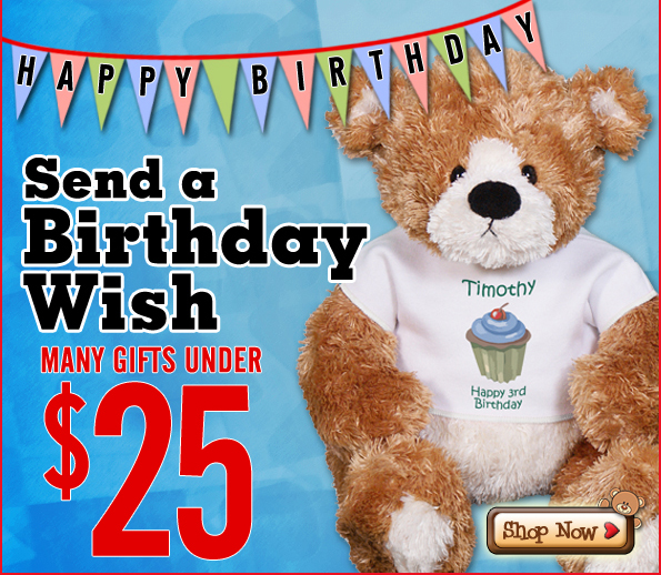 Find birthday bears at 800Bear.com!
