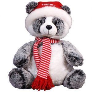 personalized christmas panda bear gift