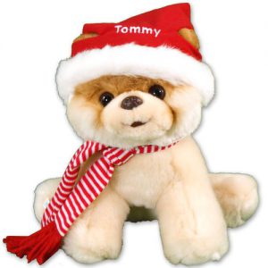 personalized christmas boo plush dog gifts for kids