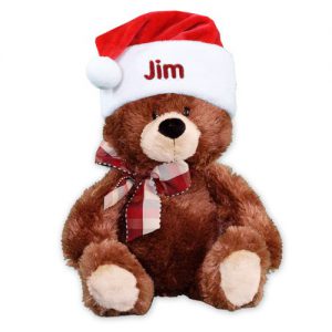 personalized brown teddy bear christmas gift