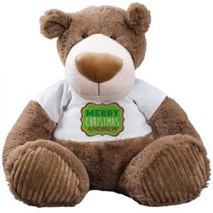 personalized brown teddy bear gift for kids