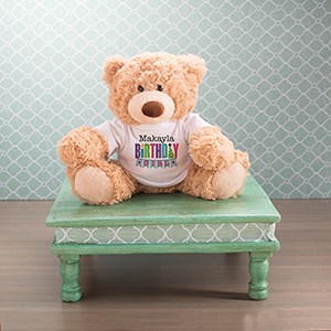 personalized birthday teddy bear gift