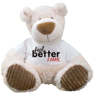 feel better white teddy bear