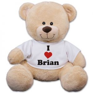 personalized valentine's day teddy bear