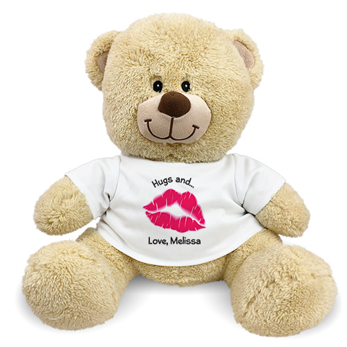 hug and kiss teddy bear