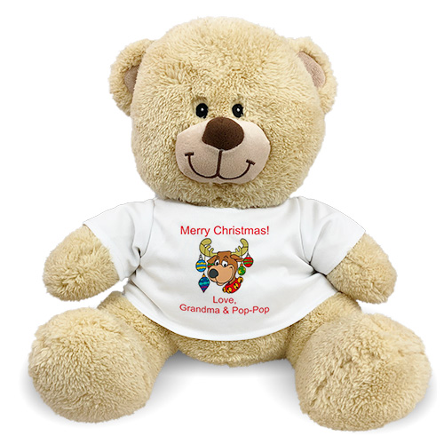 Personalized Christmas Reindeer Teddy Bear 834955X