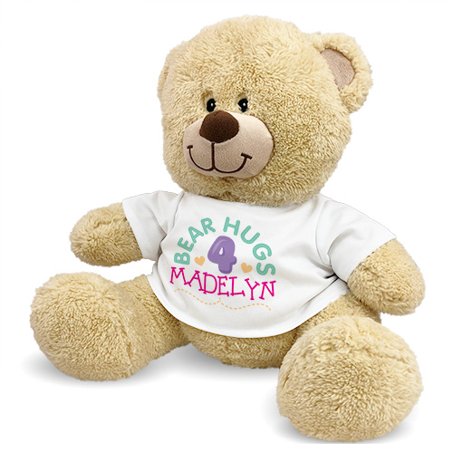 Personalized Teddy Bear Get Well Soon Card