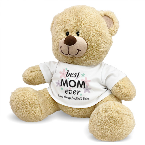 Best Mom Ever Sherman Teddy Bear | Personalized Teddy Bear