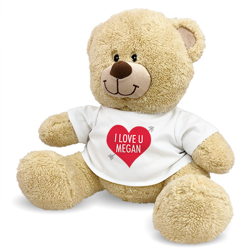 Personalized I Love U Sherman Bear 83140999X