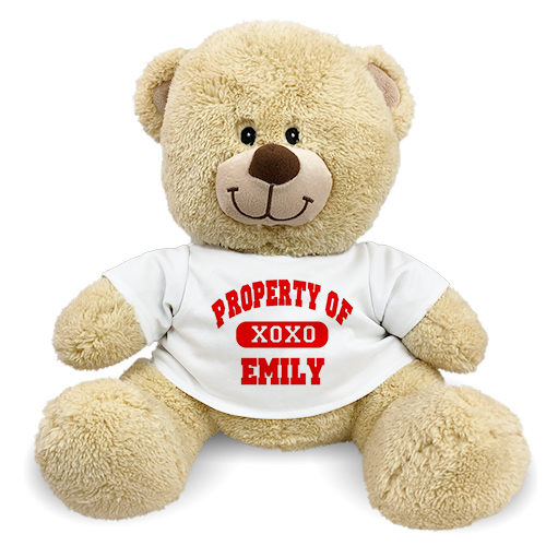 Personalized Property Of XOXO Teddy Bear 832116X