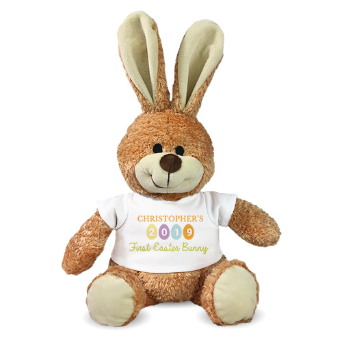 personalized stuffed easter bunny