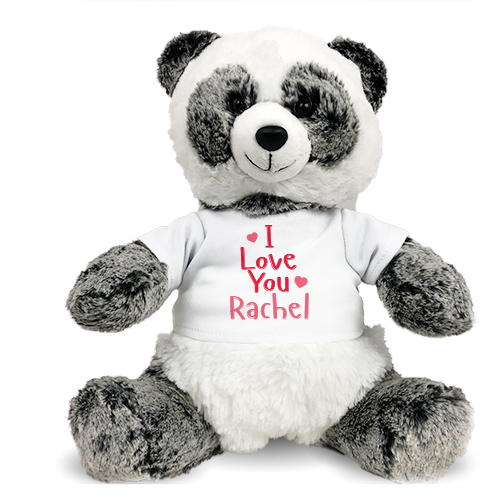 i love you panda teddy