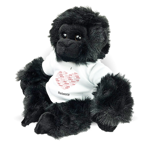 I Love You Gorilla | Personalized Stuffed Animals For Valentine's Day