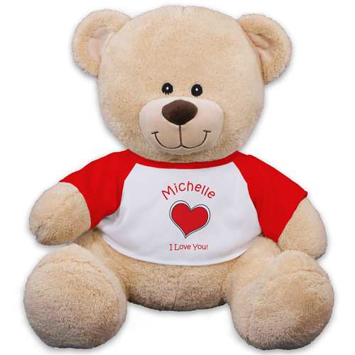 Personalized Heart Teddy Bear 83xxxb13-4987