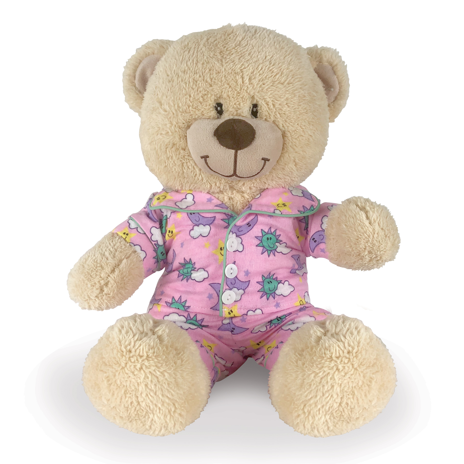 Teddy Bear Outfits | Pink Flannel PJ's For Teddy Bear