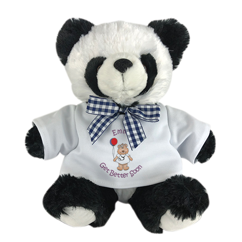 Personalized Get Better Teddy Bear | Get Well Soon Panda Bear