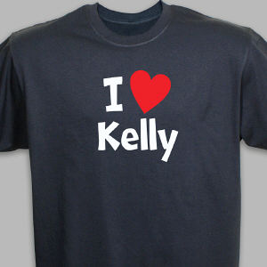 Personalized I Heart You T-Shirt 8B35233X