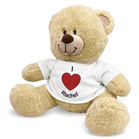 Personalized I Heart You Teddy Bear | Personalized Valentine's Day Teddy Bear