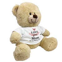 We Love You Mom Sherman Teddy Bear | Personalized Teddy Bear