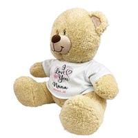 I Love You Mom Sherman Teddy Bear | Personalized Teddy Bear