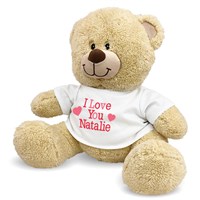 Personalized I Love You Teddy Bear | Personalized Valentine's Day Bear