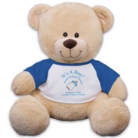 Personalized New Baby Boy Teddy Bear 83xxxb13-4986