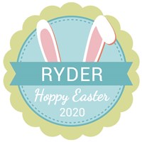 Personalized Bunny Ears Blue Easter Bunny 8B83100039BL