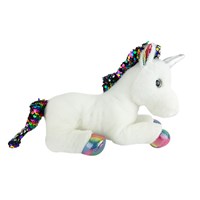 White Unicorn | Stuffed Unicorn Toy With Sequins