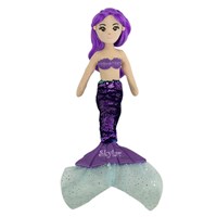 Purple Mermaid Doll | Personalized Stuffed Mermaid Toy