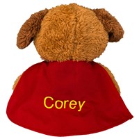 Embroidered Superman Plush Dog | Personalized Super Hero Stuffed Animals