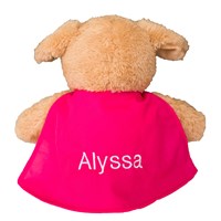 Embroidered Supergirl Plush Dog | Personalized Super Hero Stuffed Animals