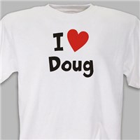 Personalized I Heart You T-Shirt 8B35233X