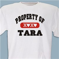 Personalized Property Of T-Shirt 8B35275X