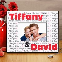 Personalized I Love You Printed Picture Frame 8B452300