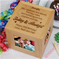 Engraved Today & Always Birthday Photo Cube 8B423844